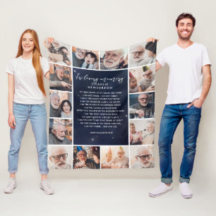 Cobertor De Velo 14-Foto No Céu Noturno Em Memória Carinhosa Citaçã