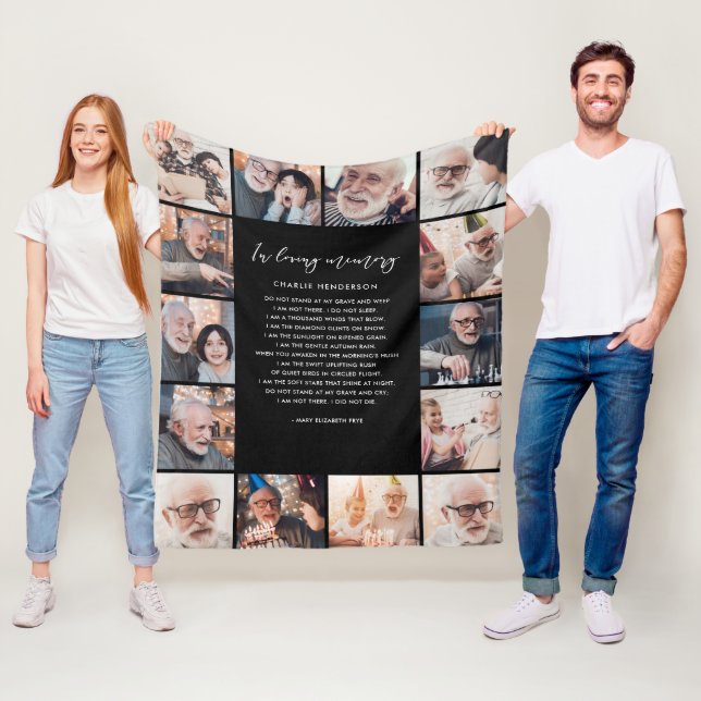 Cobertor De Velo 14-Foto No Nome Da Memória E Cotação Personalizada (In Situ)