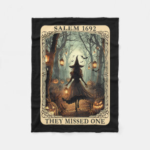 Cobertor De Velo 1692 Bruxa De Halloween Perderam Um Cartão Tarot W
