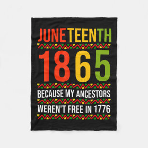 Cobertor De Velo 18 de junho de 1865 porque meus ancestrais não est