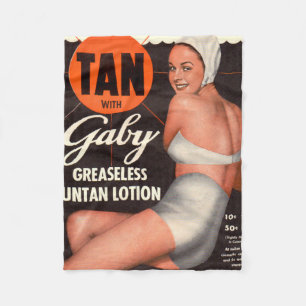 Cobertor De Velo 1950 Gaby Suntan Lotion e