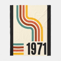 1971 Retro Stripe Rainbow 54º Aniversário