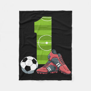 Cobertor De Velo 1 Aniversário Futebol Primeiro Aniversário Futebol