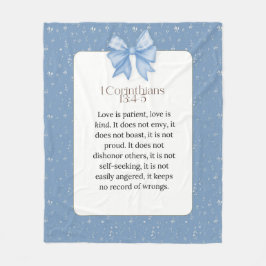 Cobertor De Velo 1 corinthians 13 4 5, love is patient love is kind