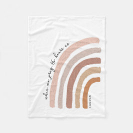 Cobertor De Velo 1 John 5:15 - Boho Rainbow