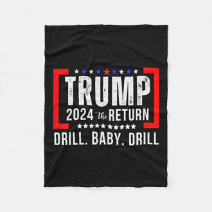 Cobertor De Velo 2024 Drill Baby Funny Trump Votou Em Trump
