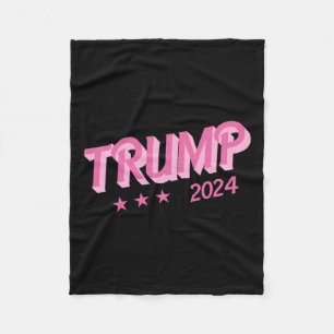 Cobertor De Velo 2024 - Funny Donald Trump Pink Bubble Letters