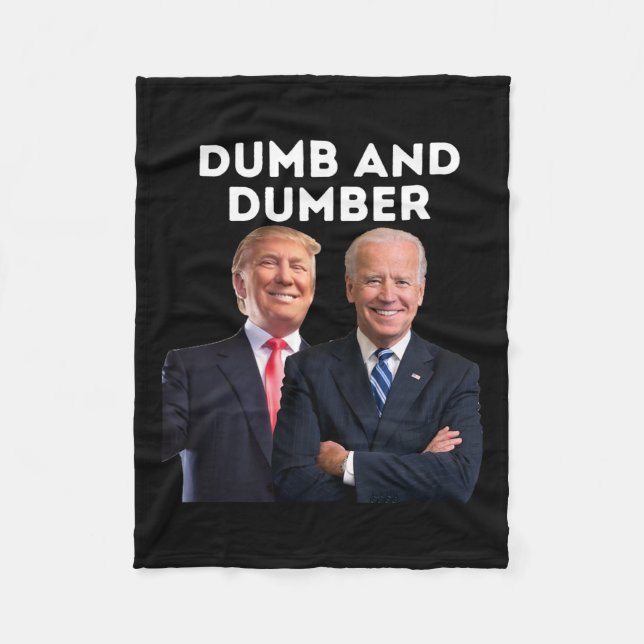 Cobertor De Velo 2024 Trump 2024 Eleição Dumb E Dumber Politics (Frente)