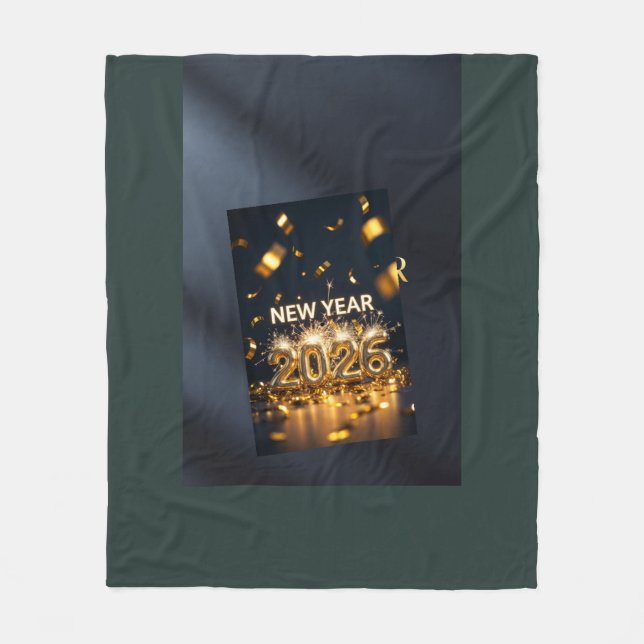 Cobertor De Velo 2026 Fleece Blanket - Custom Celebration Throw (Frente)