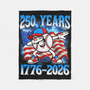 Cobertor De Velo 250 Anos 1776 2026 250º Baseball Bandeira American