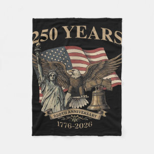 Cobertor De Velo 250 Anos América 1776-2026 Águia Liberdade Bandeir