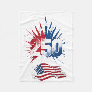 Cobertor De Velo 250 Anos Americano 1776 2026 4 de Julho 250º EUA