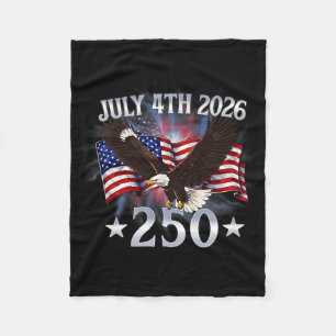 Cobertor De Velo 250 Anos Bandeira Americana 250º Aniversário EUA