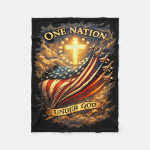 Cobertor De Velo 250 Anos Bandeira Americana Cruz EUA 250º Sob Deus