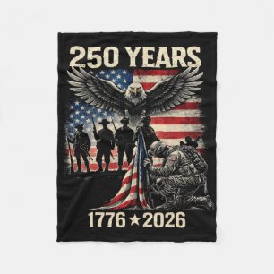 Cobertor De Velo 250 Anos Bandeira Americana EUA 250º Aniversário P