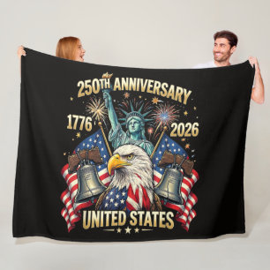 Cobertor De Velo 250 Anos de Aniversário Americano 1776-2026 Bandei