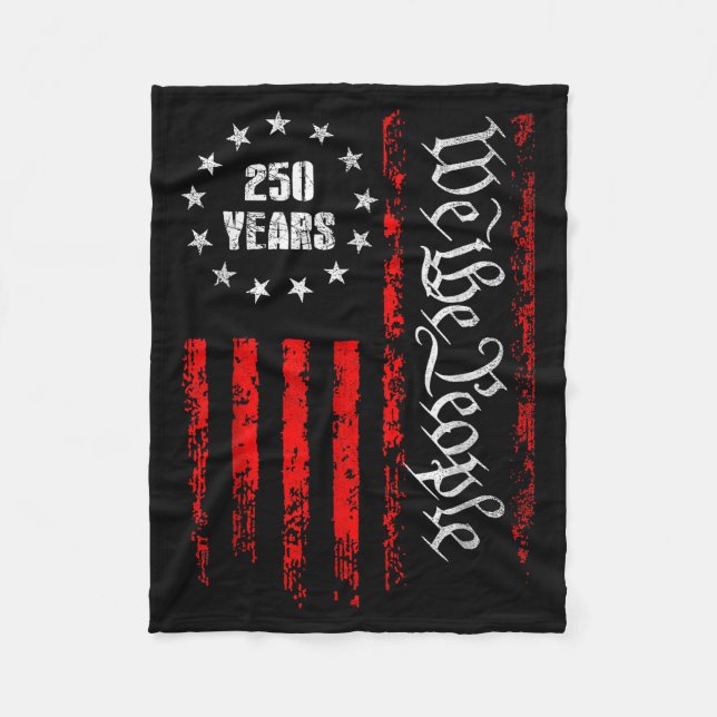 Cobertor De Velo 250 Years 1776-2026 250th Birthday Usa Patriotic 4 (Frente)