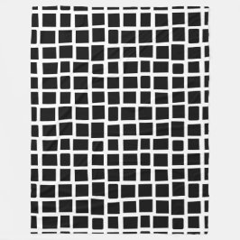 Cobertor De Velo 270215 Retângulos irregulares - Preto em branco