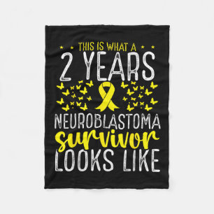 Cobertor De Velo 2 anos Neuroblastoma Aw, Sobrevivente de câncer in