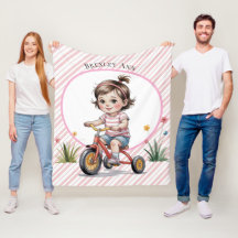 3º. Aniversário da Menina num Presente de Triciclo