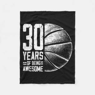 Cobertor De Velo 30 Velho 30º Jogador Basquete Anos Basquete Smi