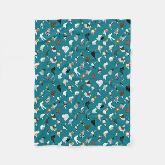 Cobertor De Velo 36 raças do pombo (Frente)