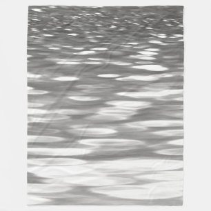 Cobertor De Velo #3 abstrato: Shimmer do cinza de prata