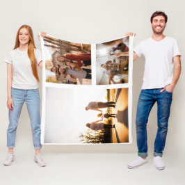 Cobertor De Velo 3 Colagem Personalizada de Fotografias de Modelo