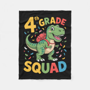 Cobertor De Velo 4º ano volta às aulas dinossauro fofo