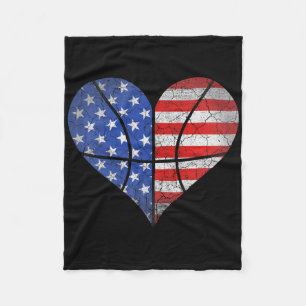 Cobertor De Velo 4º De Julho Da American Flag Bysketbyll Heart Usa