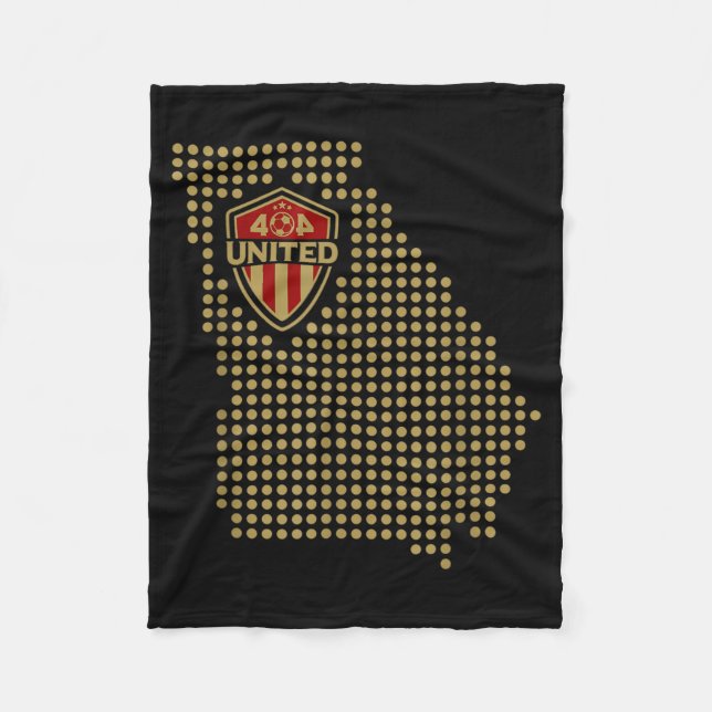 Cobertor De Velo 404 Unidos Atlanta Adepto de Futebol Jersey Mapa d (Frente)