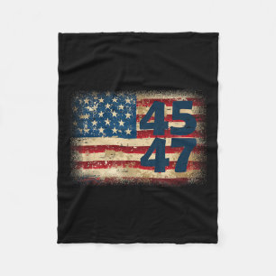 Cobertor De Velo 45 47 Donald Trump 2025 American Flag