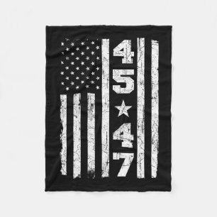 Cobertor De Velo 45 47 Trump Vintage Estados Unidos Flag 2024 Presi