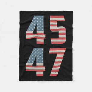 Cobertor De Velo 45 47 Trump Vintage Retro Usa Flag 2025 Presidente