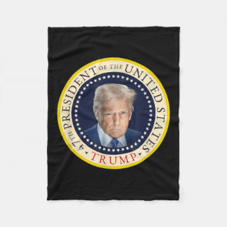 Cobertor De Velo 47º Presidente Trump Selo do Retrato Oficial 4º De