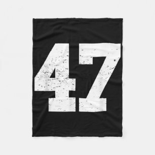 Cobertor De Velo #47 Jogador de Ventilador Esportivo T Camisa Númer