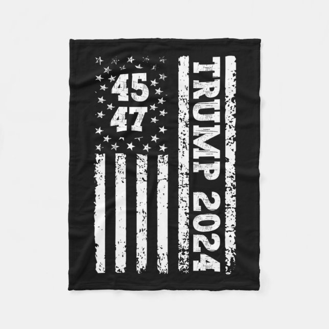 Cobertor De Velo 47 Trump 2024 American Flag 2 (Frente)