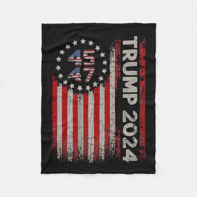 Cobertor De Velo 47 Trump 2024 American Flag 4 (Frente)