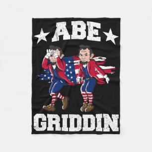 Cobertor De Velo 4 De Julho Abraham Lincoln Griddy Abe Griddin 