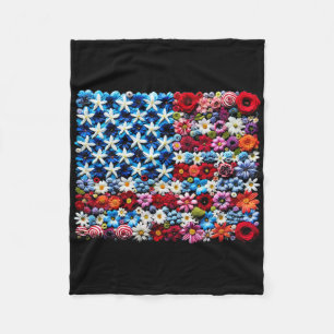 Cobertor De Velo 4 De Julho Camisas Para Mulheres Flora Flor Usa Ba