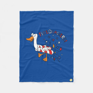 Cobertor De Velo 4 de julho Duck Kids Engraçado Cartoon