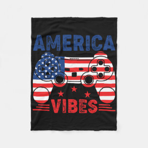 Cobertor De Velo 4 de julho Gamer America Vibes Kids
