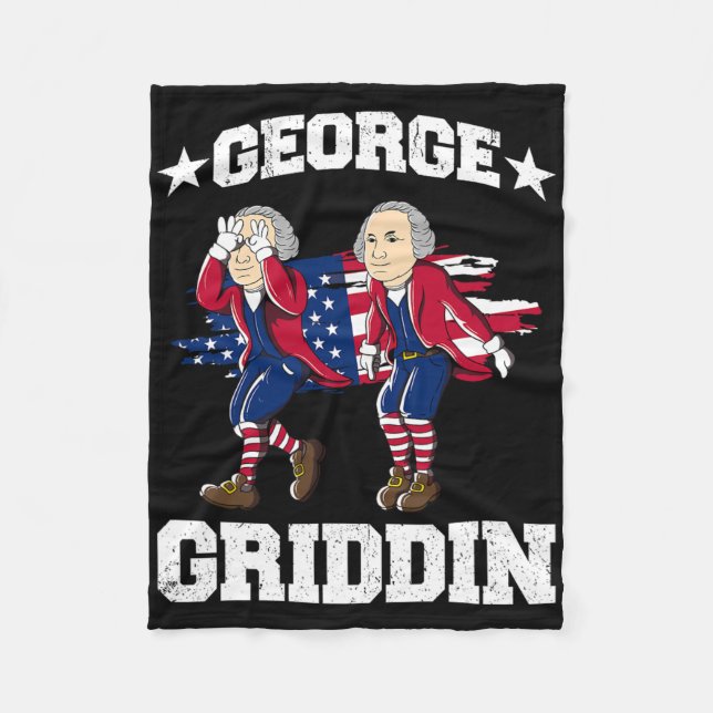 Cobertor De Velo 4 de Julho George Washington Griddy George Griddi (Frente)