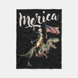Cobertor De Velo 4 De Julho Merica George Washington Dirigindo Um D