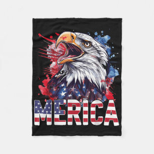 Cobertor De Velo 4 De Julho Merica Usa Flag Bald Eagle Patriotic V
