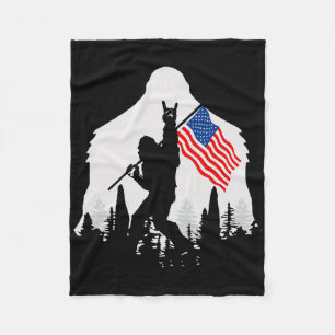 Cobertor De Velo 4 De Julho Shirt Bigfoot Sasquatch Usa American F