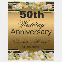 50º aniversário de casamento Dourado