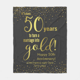 Cobertor De Velo 50º aniversário Dourado do casamento