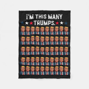Cobertor De Velo 50º Aniversário Eu sou tantas Trumps para Trump Su