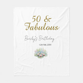 Cobertor De Velo 50 & fabulous golden water lotus lily watercolor 